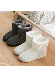 Women 2022 Autumn Winter New Plus Fleece Warm Ankle Boots Indoor Plush Slipper Shoes Comfortable Home Shoes Women Botas De Mujer