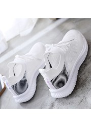 Women's shoes 2021 spring new white breathable sports mesh versatile summer hollow walking flying woven non-slip ladies sneakers