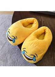 2022 new tube men slippers funny winter couples plush soft shoes indoor cartoon slippers men slides non-slip home tennis shoes