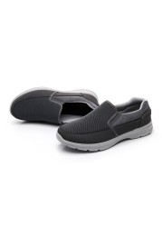 Casual and breathable canvas driving shoes, casual shoes for the elderly, walking, flat, soft and comfortable