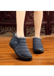 Unisex Cotton Slippers Winter New Outdoor Men Shoes Cold-proof Casual Snow Boots Shoes Men Plush Warm Women Shoes Size 35-47