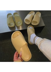 Women's Thick Bottom Slippers Platform Bathroom Slides Man Non-slip Trend Designer Slippers Ladies Female Yzy Slides for Women