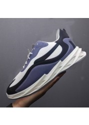 2022 new color matching lace-up blade sneakers breathable autumn high quality lightweight fashion running shoes trend men