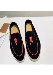 2021 high quality genuine leather women shoes casual flat loafers soft soled outdoor shoes leather shoes