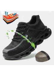 New anti-puncture safety shoes for men sports anti-puncture resistant sportswear soft-soled safety protection work shoes