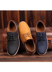 Leather casual shoes for men 2021 autumn winter original brand luxury platform oxfords shoes male walking breathable sneakers