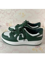 Harajuku Zapatillas Mujer 2022 Spring Sneakers Hot Streetwear Fashion Green Casual Sneakers For Women Vulcanize Shoes