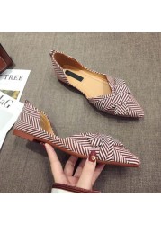 Fashion Flats For Women Shoes 2022 Boat Shoe Pointed Toe Casual Slip On New Stylish Woman Shoes Female Chaussure Femme Shoes