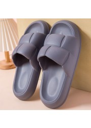 Super Soft Home Platform Slippers Comfortable Soft Bottom Non-slip Bath Shoes EVA Light Slides Couple Indoor Flip Flops