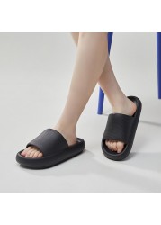 UTUNE Big Size Sippers Men Platform Shoes EVA Soft Indoor Slides for Men Anti-Slip Summer Sandals Women Bathroom Shower Shoes