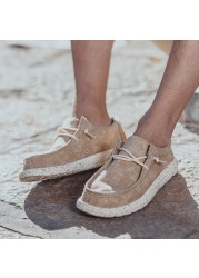 Summer Men Canvas Shoes Espadrilles Casual Shoes Breathable Men Shoes Comfortable Light Lazy Boat Shoes Big Size 39-48