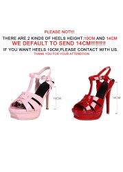 Cool Sept Genuine Leather High Heel Sandals Women Heels 10cm and 14cm Sexy Shoes Fashion Woman Shoe R4425 Hot Sale 33-40