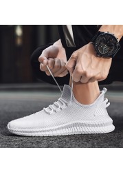 Men Sneakers Mesh Breathable Running Shoes Male Lightweight Athletic Sneakers Man Casual Shoes Work Safety Shoes2022