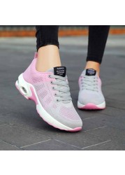 Women's casual shoes breathable lightweight mother shoes air cushion women's sports shoes with free shipping