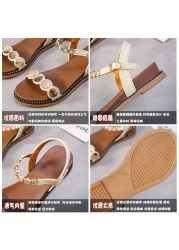 Women's Leather Sandals 2021 Summer New Versatile Student Platform Platform Roman Muffin Fashion Fantasy Shoes