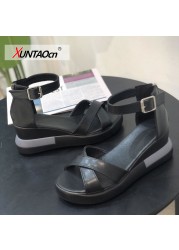 New Women Wedges Sandals Summer Mixed Colors Platform Sandals Casual Shoes Women High Heels Sandalias Mujer