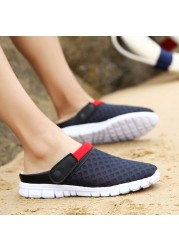 Unisex Summer Mesh Sandal Lightweight Breathable Outdoor Sneaker Slip-on Sneaker Beach Moccasin Shoe