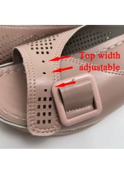 Lucifer New Women Plus Size 43 Wedge Shoes 2022 Summer Buckle Heel Feet Sandals Comfortable Non-slip Beach Wear