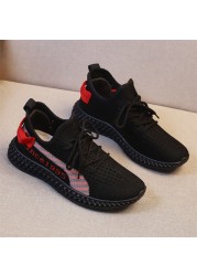 2021 Fashion Women's Sneakers New Lightweight Casual Breathable Shoes Women Lace-up Non-slip Flats Loafers