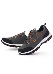 New Arrival Classic Style Men Hiking Shoes Lace Up Men Sneakers Outdoor Jogging Trekking Sneakers Fast Free Shipping