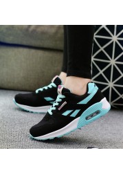 Ladies Shock Absorption Sneaker Comfortable Breathable Running Shoes Air Cushion Soles Casual Outdoor Shoes Shoes