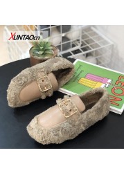 2022 Fashion Women Moccasin Shoes Casual Women Sneakers Autumn Loafers Flats Fur Loafers Slippers Flats Toe Shoes