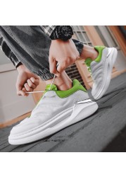 Men Sneakers Fashion Light New Casual Colorful Height Increasing Men Shoes Street Style Lace Up Breathable Men Chunky Sneakers