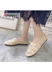 New women shoes fisherman shoes woman mesh breathable flat soft bottom women peas shoes female shoes flat shoes