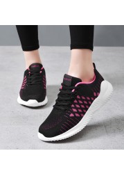 Women Breathable Running Shoes Comfortable Sneakers Mesh Soft-soled Shoes Women Flat-soled Casual Shoes Shoes