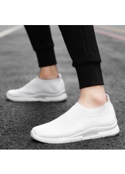 Damyuan Men's Lightweight Running Shoes Walking Shoes Breathable Women's Sneakers Slip-On Loafers Shoe Men's Casual Shoes Size 46 2021