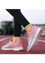 2021 New Sneakers Women Loafers Fashion Casual Women Shoes Breathable Lace-Up Mesh Women Sneakers