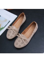 High quality women's sandals summer fashion soft bottom beach hollow casual shoes breathable ladies flat shoes