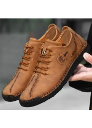 Leather shoes casual sneakers men's shoes comfortable driving quality leather shoes men's shoes hot sale moccasins tooling shoe