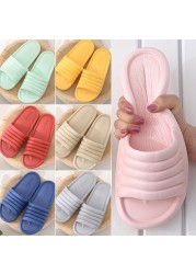 Women Men Unisex Summer Non-slip Slippers Shoes Bathroom Slippers Lovers Sandals Indoor Fashion Home Slippers Floor Flip Flops