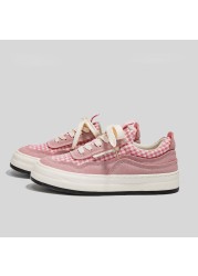 2022 women casual platform sneakers running fashion comfortable pink canvas shoes hh9 st all-match student skateboarding shoes