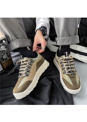 Men's casual shoes spring and autumn new men's formal shoes lace up trend soft-soled lightweight student sports white shoes