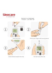 Sannuo Sinocare Blood Glucose Meter Safe-Accu Glucometer Medical Devices Diabetes Tester Blood Sugar Test Strips