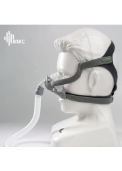 BMC Auto CPAP Nasal Mask Silicone Breathing 3 Size Pillow With Adjustable Headwear Strap Headband For Sleep Apnea Anti Snoring