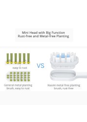 Original Xiaomi Mijia Electric Toothbrush Head 3pcs for T300/T500 Smart Sonic Toothbrush Sonic Clean 3D Brush Head Collects