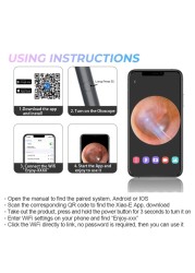 Wireless Smart Optical Ear Wax Removal Tool Otoscope NP20 with 1080P Ear Endoscope Camera Kit for iPhone iPad Android