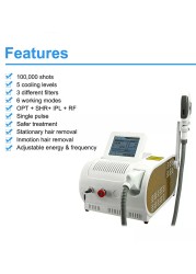 Multifunction OPT SHR IPL Laser Hair Removal Device Skin Rejuvenation Home Use Beauty Language Device And Logo Customization