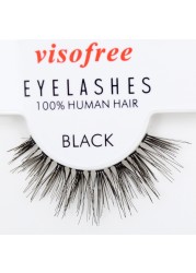 Handmade False Eyelashes 100% Human Hair 12 Pairs Messy Natural Eyelashes maquiagem cilios by Visofree