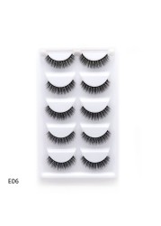 Wholesale 2/5/50 Boxes 3D Mink Eyelashes Natural Thick False Mink Eyelashes Lashes Soft False Eyelashes Wispy Makeup Cilios E01 E08