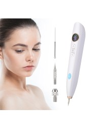 LCD Plasma Pen Professional Laser Tattoo Blackhead Removal Pen Skin Care Tag Tools Freckle Wart Removal Dark Spot Remover Beauty