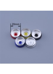 100/1000pcs Medical Vial Cap Aluminum Medical Bottle Cap OD 20mm Diameter Aluminum Flip Off Cap