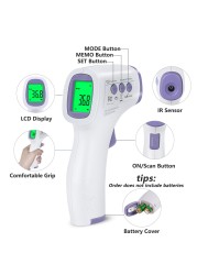 HeTaiDa Digital Infrared Forehead Thermometer Non-contact Body Temperature Measurement Digital Thermometer for Adult and Child 8813