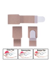 4pcs/lot Fracture Toe Wraps Padded Bandages Hammer Toe Spacer Splints