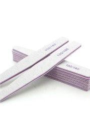 Professional Nail File 100/180 Double-sided Nail File Strips Nail Art Sanding Files Manicure Polishing Nail Care Tool