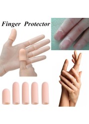 1 Pair Hand Care Toe Finger Protector Pain Relief Guard Reusable Foot Tube Bandage Multifunctional Silicone Gel Protective Case