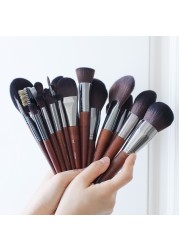 1/2 Makeup Brushes Cosmetic Powder Foundation Brush Blush Contour Eye Shadow Eyebrow Eyeliner Eyelash Blending Beauty Tools